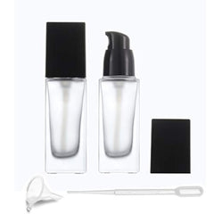 Furnido 2pack 30ml frosted glass bottle with pump for cosmetics.