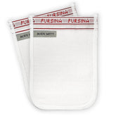 FURSINA exfoliating glove dual-pack shown for gentle dead skin removal in shower.