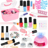 FUSPWEAO kids nail polish set packaging highlights safe, kid-friendly design for gifting and easy handling.