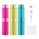 Fusupak perfume atomizer travel bottle in yellow, compact 8ml for on-the-go fragrance.