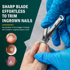FVION Slanted Edge angled blade close-up demonstrates precision for thick nails