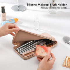 FVION zipper ring makeup-brush-bag easy-open design