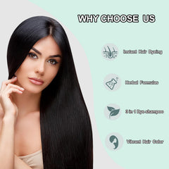 Fvquhvo Champu para Canas closeup shows 3-in-1 cleanse, color, and condition.