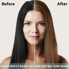 Fvquhvo Herbal Light Brown Shampoo color release image demonstrates surface-level color for refreshed look.
