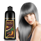Fvquhvo silver gray hair dye shampoo bottle showing quick color refresh