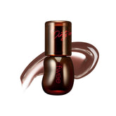 Fwee 3D Voluming Gloss Dirty Cola 30% application close-up showing subtle fuller lips