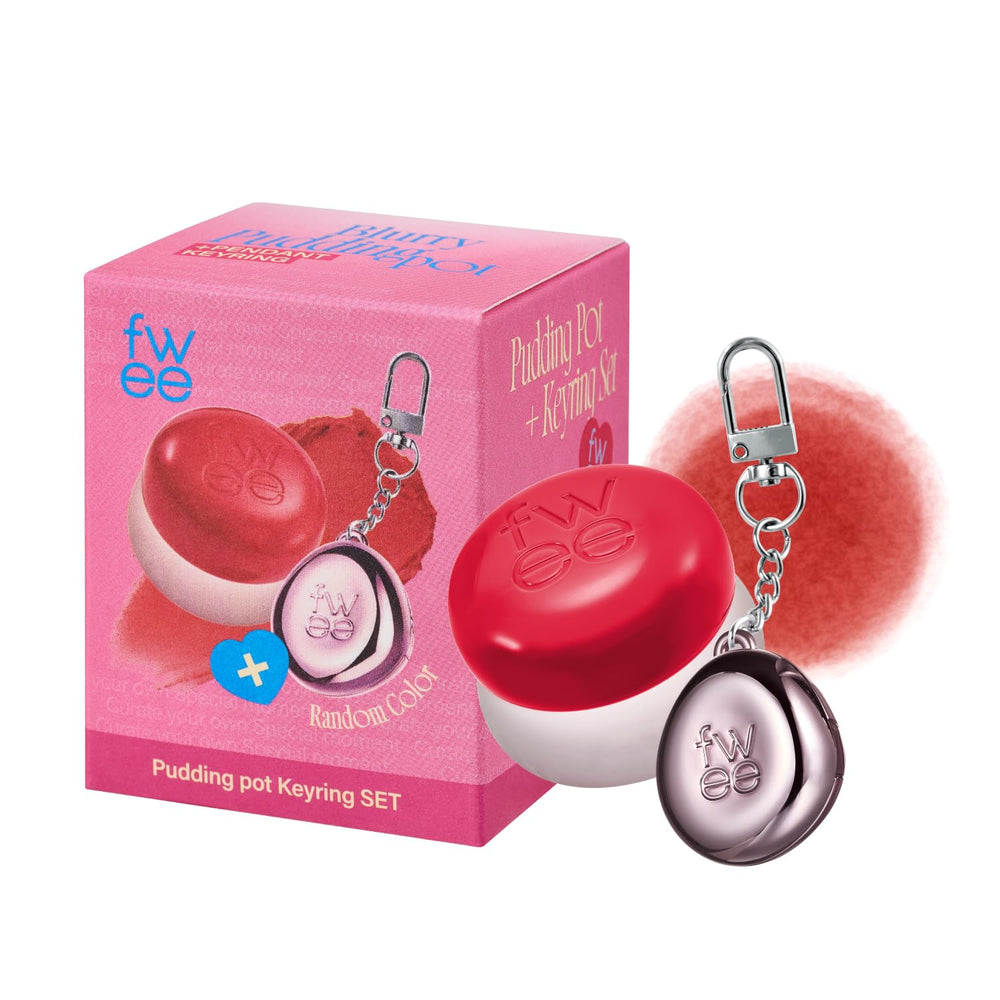 Fwee Blurry Pudding Pot closeup shows creamy pigment for natural blush and lips