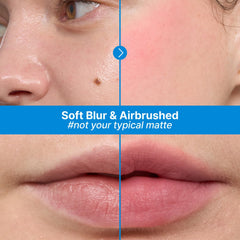fwee Blurry Pudding Pot lip-blush application shows long-lasting color with feather-light feel