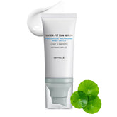 FYEBOO Centellá Sunscreen bottle front shows daily SPF50 PA++++ protection.