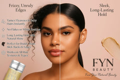 FYN Beauty hair-wax-stick-glide-on-hair demonstrates easy, smooth application