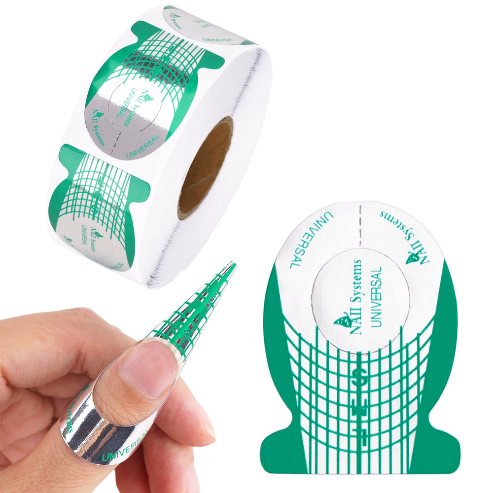G2PLUS nail forms pack 500 count shown for easy at-home extensions.