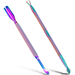 GA&EN rainbow cuticle pusher overview for versatile home and salon use