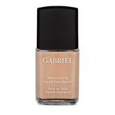 Gabriel Cosmetics liquid foundation natural beige bottle highlights vegan formula for smooth, natural looking coverage