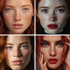 GADMLURY holographic multicolor glitter freckles add versatile sparkle for parties.