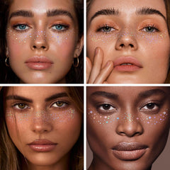 GADMLURY waterproof glitter freckles stay in place during events and activities.