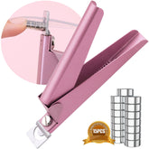 GA&EN light pink matte nail clipper for precise acrylic tip trimming