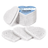 GAINWELL heart-shaped facial sponges pack for gentle daily cleansing