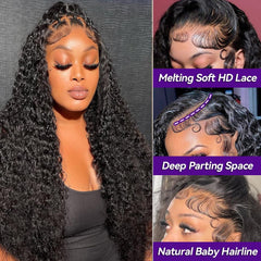 Gaishi 13x6 lace-front wig with baby hairs pre-plucked for natural hairline.