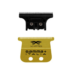 GAMMA+ replacement X-Pro wide gold titanium blade enables smooth trimming