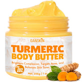 Ganskin Turmeric Face Cream bottle closeup highlighting brightening skincare benefits