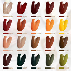 GAOY gel nail polish set bottle close-up showing pigmentation and packaging