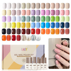 GAOY 42-Pcs Gel Nail Polish Kit color range for all-season nails