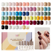 GAOY 42-piece gel nail kit colors display for all-season manicure options