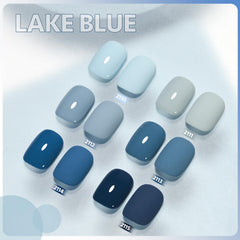 GAOY six-color nude gray baby blue palette for at-home salon-quality nails