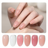 GAOY 6 colors rubber base set for at-home manicure