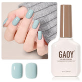 GAOY Blue Gel Nail Polish bottle ready for precise at-home manicure.