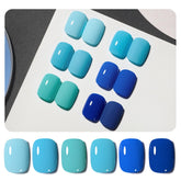 GAOY Blue Gel Nail Polish Kit six-color palette for at-home manicure versatility