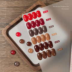 GAOY chocolate gel nail color for elegant fall looks and glossy shine