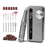 GAOY cordless nail drill in hand for precise shaping and quick gel removal.