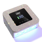 GAOY cordless UV LED nail lamp on desk ideal for quick at-home gel manicures.