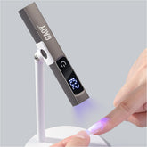 GAOY cordless UV light with stand enables hands-free curing for precise gel nails.