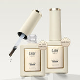 GAOY glossy top coat 16ml bottle delivers glass-like shine for long-lasting gel color