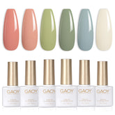 GAOY blue gel polish bottle for glossy finish and long wear