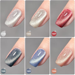 GAOY holographic cat eye gel polish color 02 for long-lasting shine and DIY nail art