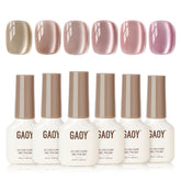 GAOY Icy Glass Cat Eye Moonlight polish highlights moonlit shimmer for elegant nails
