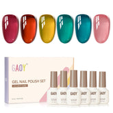 GAOY Jelly Gel Nail Polish pink closeup for buildable sheer color and DIY manicure