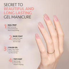 GAOY Jelly Gel nude bottle offers a versatile neutral for chic nail art