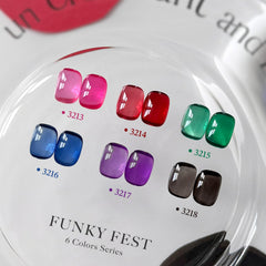 GAOY Jelly Red Black color swatches show sheer to opaque layering possibilities.