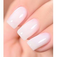 GAOY Milky White Jelly Nude UV cure 60s enables quick salon-like nails at home