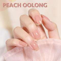 GAOY nail art application shot shows smooth application for buildable color.