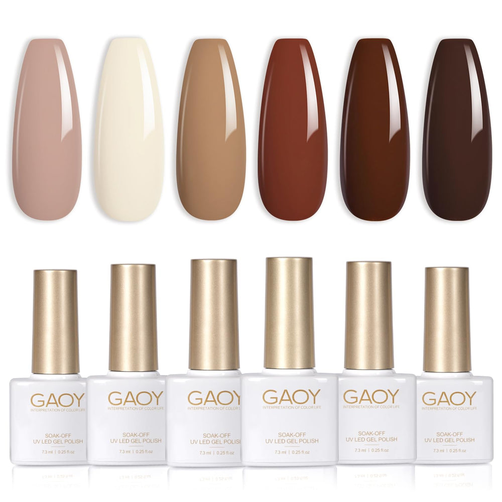GAOY nude-brown fall gel-polish-bottle-1 delivers salon-quality at-home manicures.