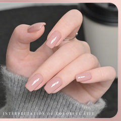 GAOY Nude Jelly Gel application layer showing multi-layer build for translucence