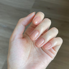GAOY Nude Jelly Gel Polish nails ready for art with long lasting shine