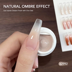 GAOY ombre gel kit with cuticle tool and foil pads supports precise, salon-like results.