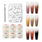GAOY Ombre Gel Nail Polish Kit palette shows rich color blends for seamless gradients