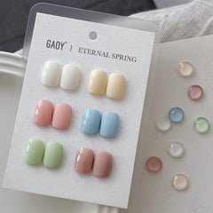 GAOY Pastel Spring green gel nail polish swatch for vibrant at-home nails